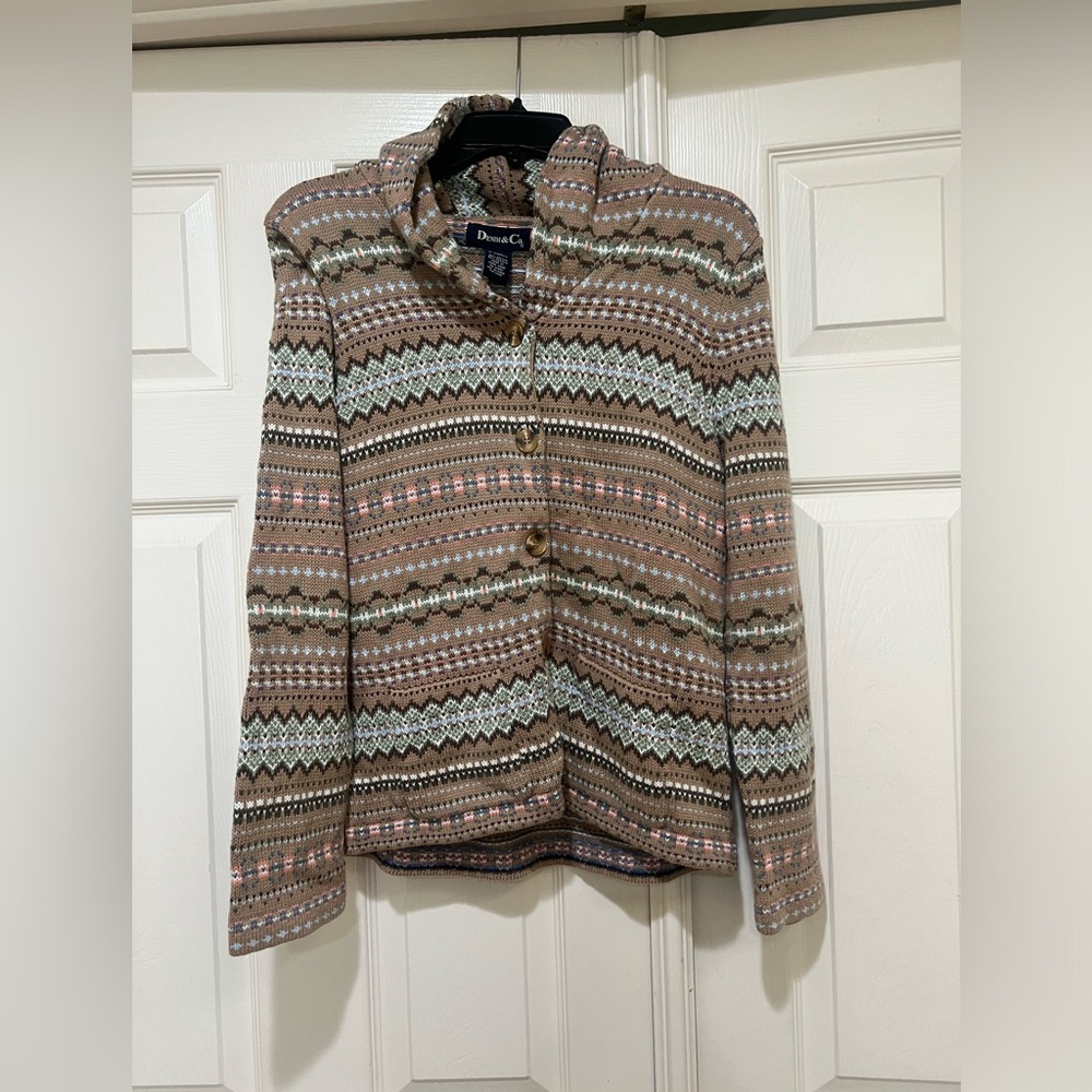 Ralph Lauren  Denim & Supply ‎ Fair Isle Aztec Native Knit Cardigan Women’s XS
